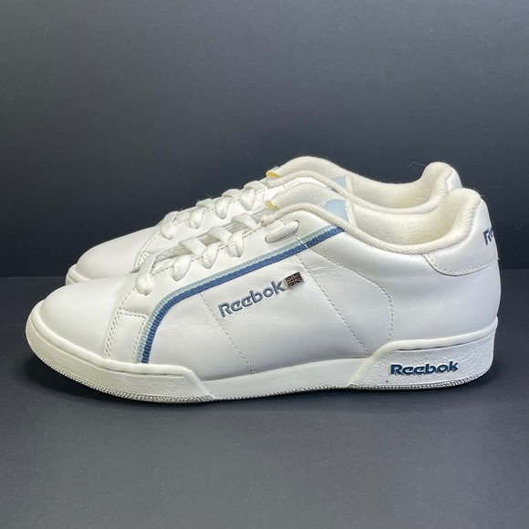 VTG Reebok NPC II Women's White Low Top SneakersAthletic Shoes‎ Size 6.5 NEW
